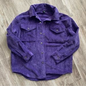 Wild Fable Purple Corduroy Shacket